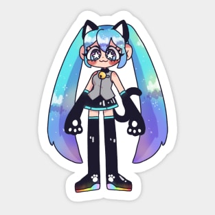 Twin tails Sticker